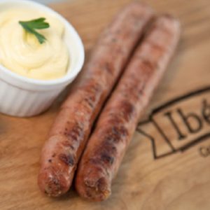Salchicha cheddar Ibérico